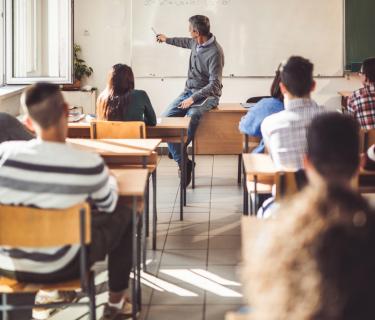 teacher in classroom